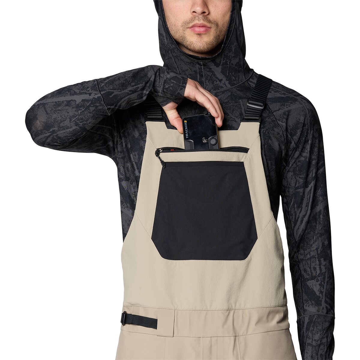 Мужские брюки Mountain Hardwear Boundary Ridge GTX 3L Bib Pant, цвет: Badlands — фото 4