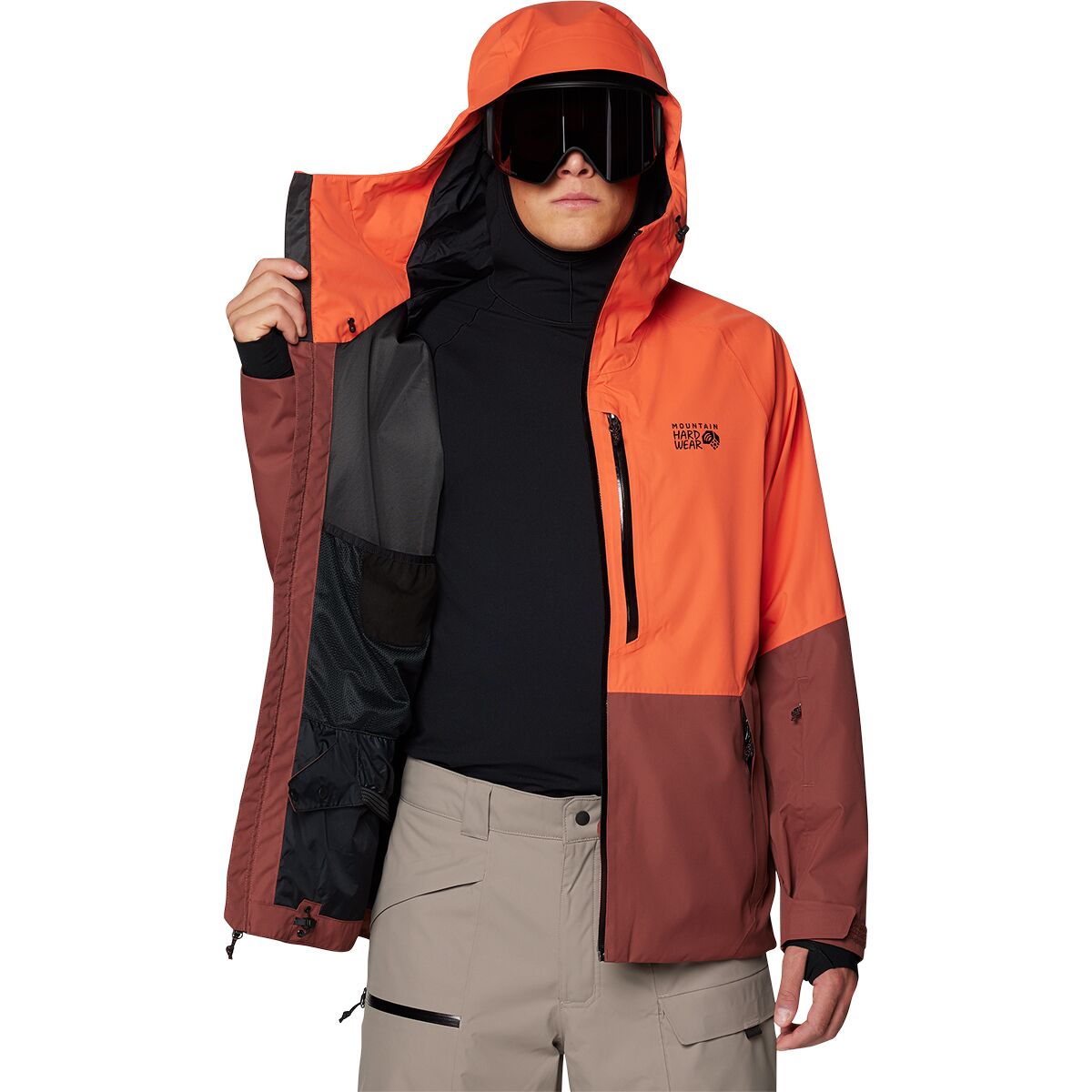 Мужская куртка Mountain Hardwear Firefall, цвет: Коричневый — фото 5