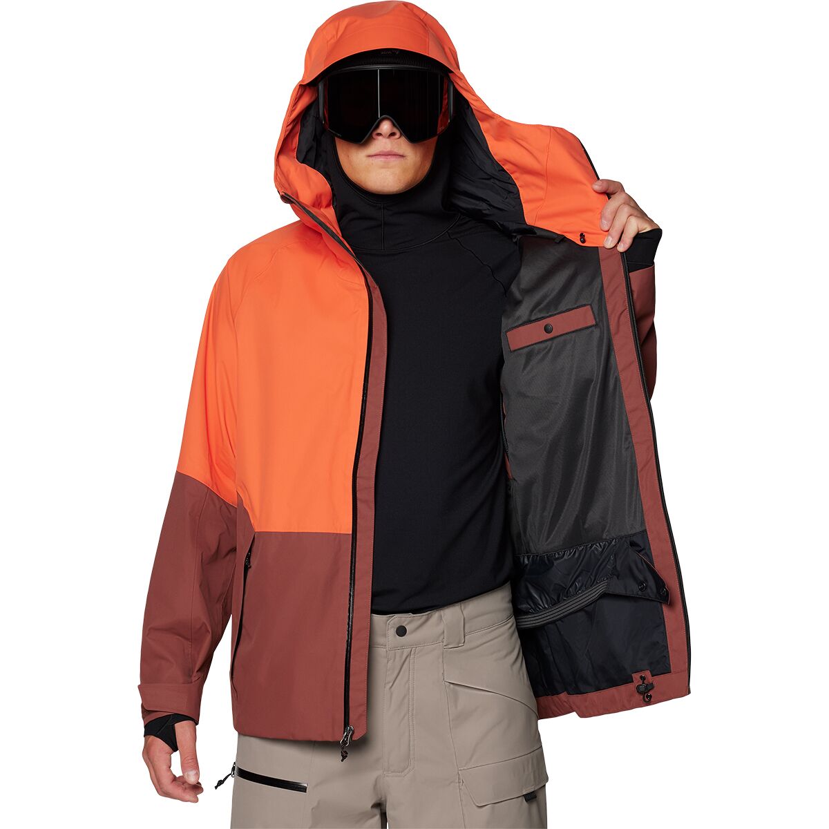 Мужская куртка Mountain Hardwear Firefall, цвет: Коричневый — фото 6