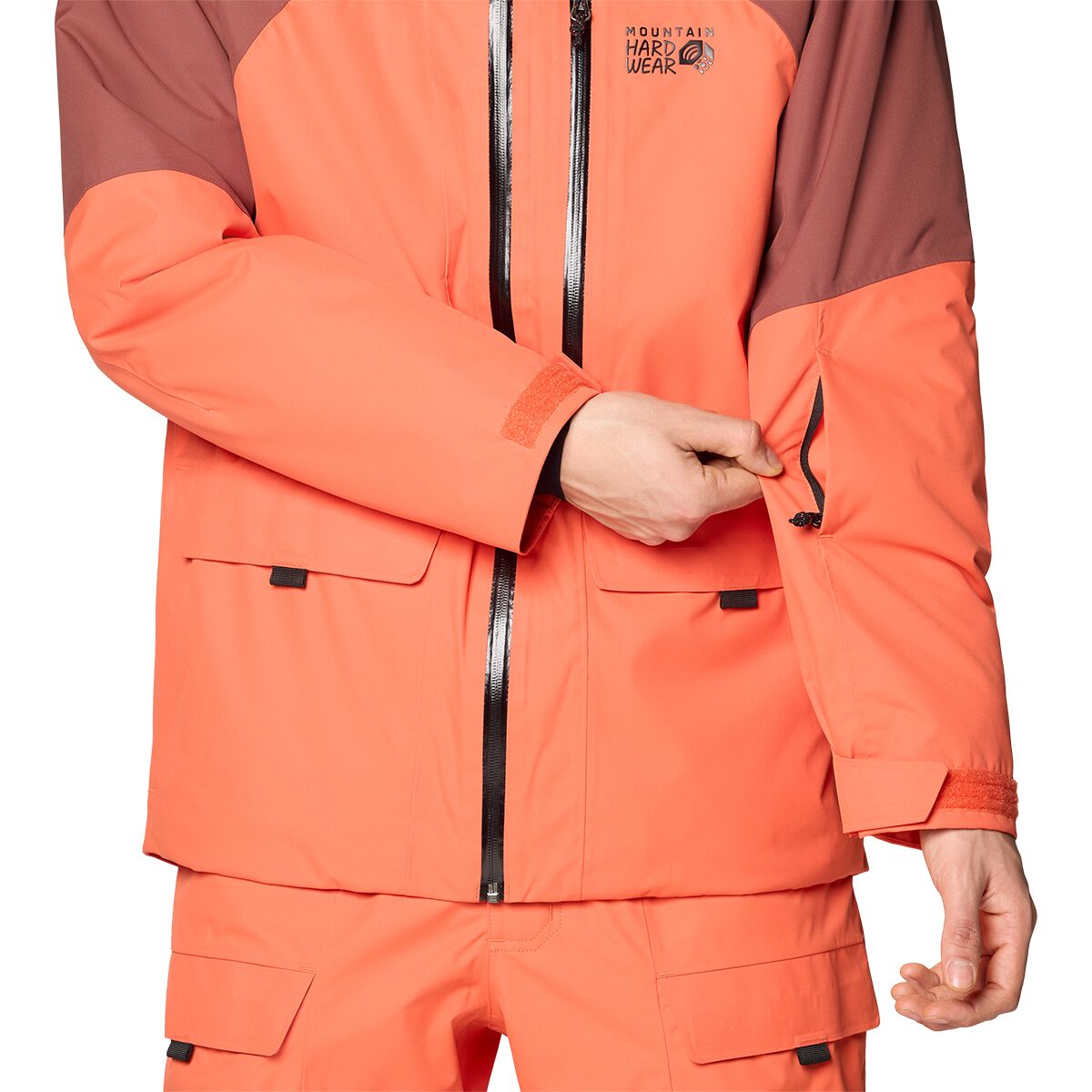 Мужская куртка Mountain Hardwear Firefall Insulated, цвет: Коричневый — фото 10
