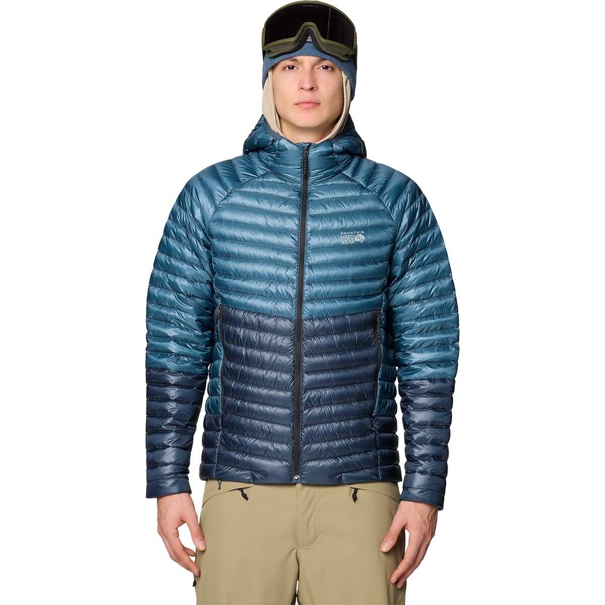 Мужская куртка Mountain Hardwear Ghost Whisperer Hooded, цвет: Синий