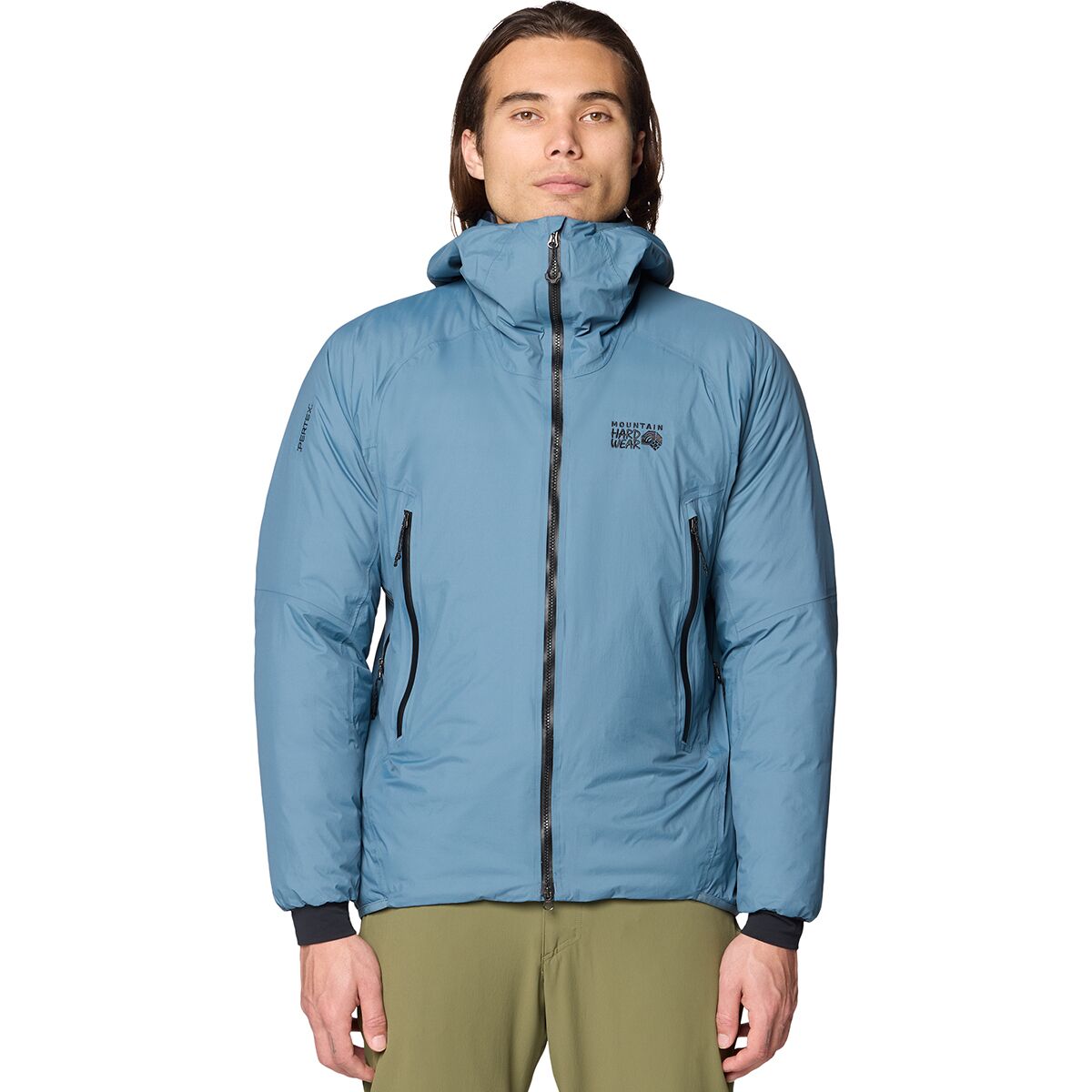 Мужская куртка Mountain Hardwear Storm Whisperer Insulated, цвет: Синий