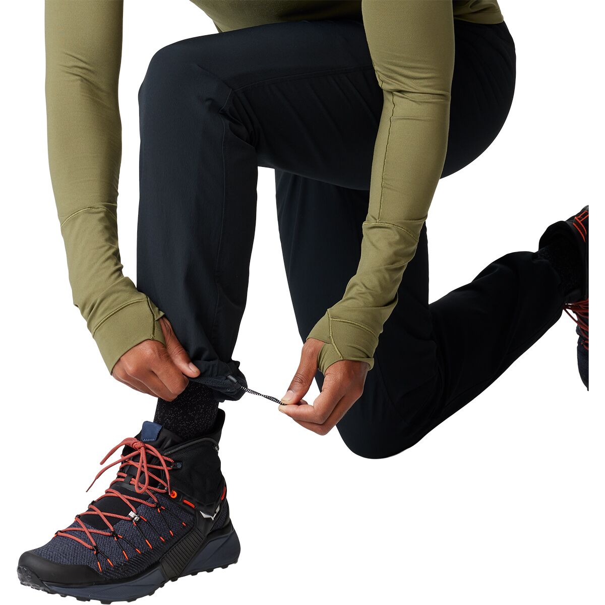 Мужские брюки Mountain Hardwear Yumalino Active Lined, цвет: Чёрный — фото 5