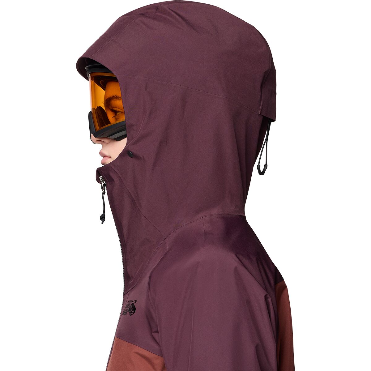 Женская куртка Mountain Hardwear Boundary Ridge GORE-TEX, цвет: Ежевичный / Коричневый — фото 4
