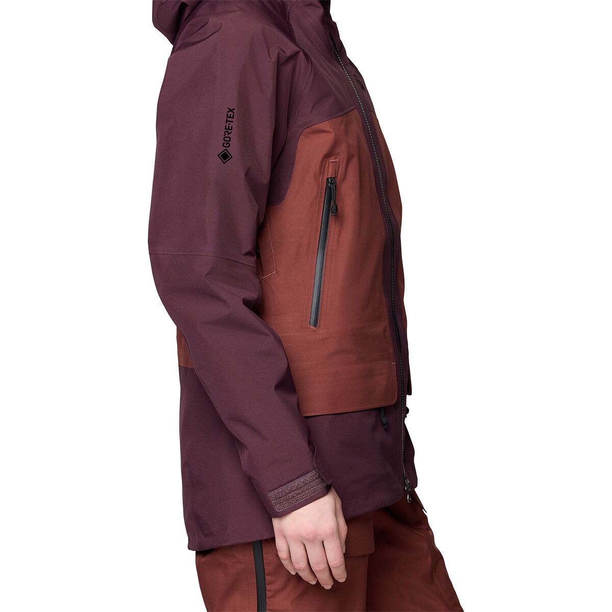 Женская куртка Mountain Hardwear Boundary Ridge GORE-TEX, цвет: Ежевичный / Коричневый — фото 5