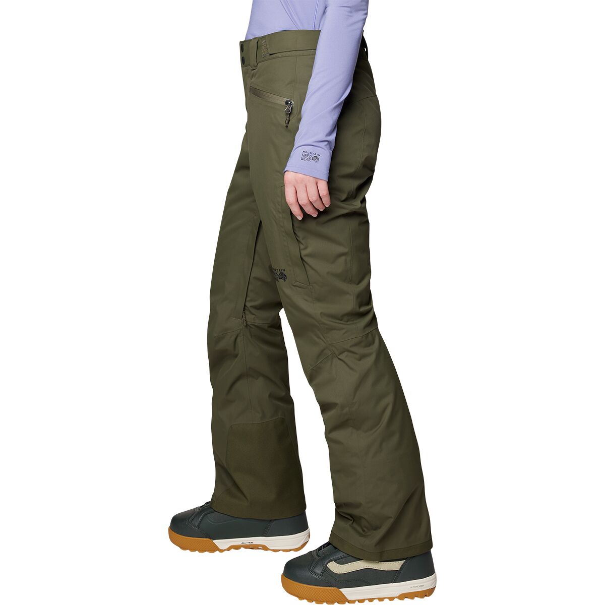 Женские брюки Mountain Hardwear FireFall Insulated Pant, цвет: Тёмный сосновый — фото 2
