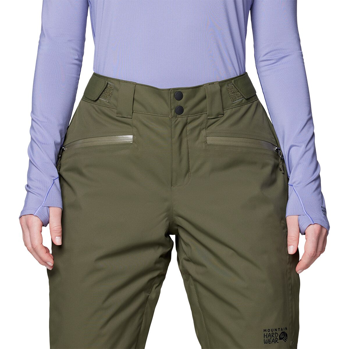 Женские брюки Mountain Hardwear FireFall Insulated Pant, цвет: Тёмный сосновый — фото 3