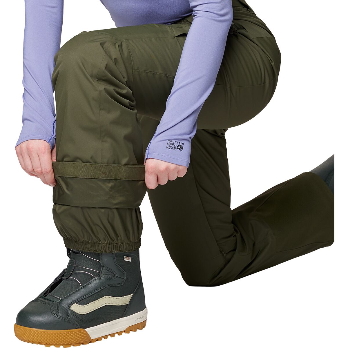 Женские брюки Mountain Hardwear FireFall Insulated Pant, цвет: Тёмный сосновый — фото 7