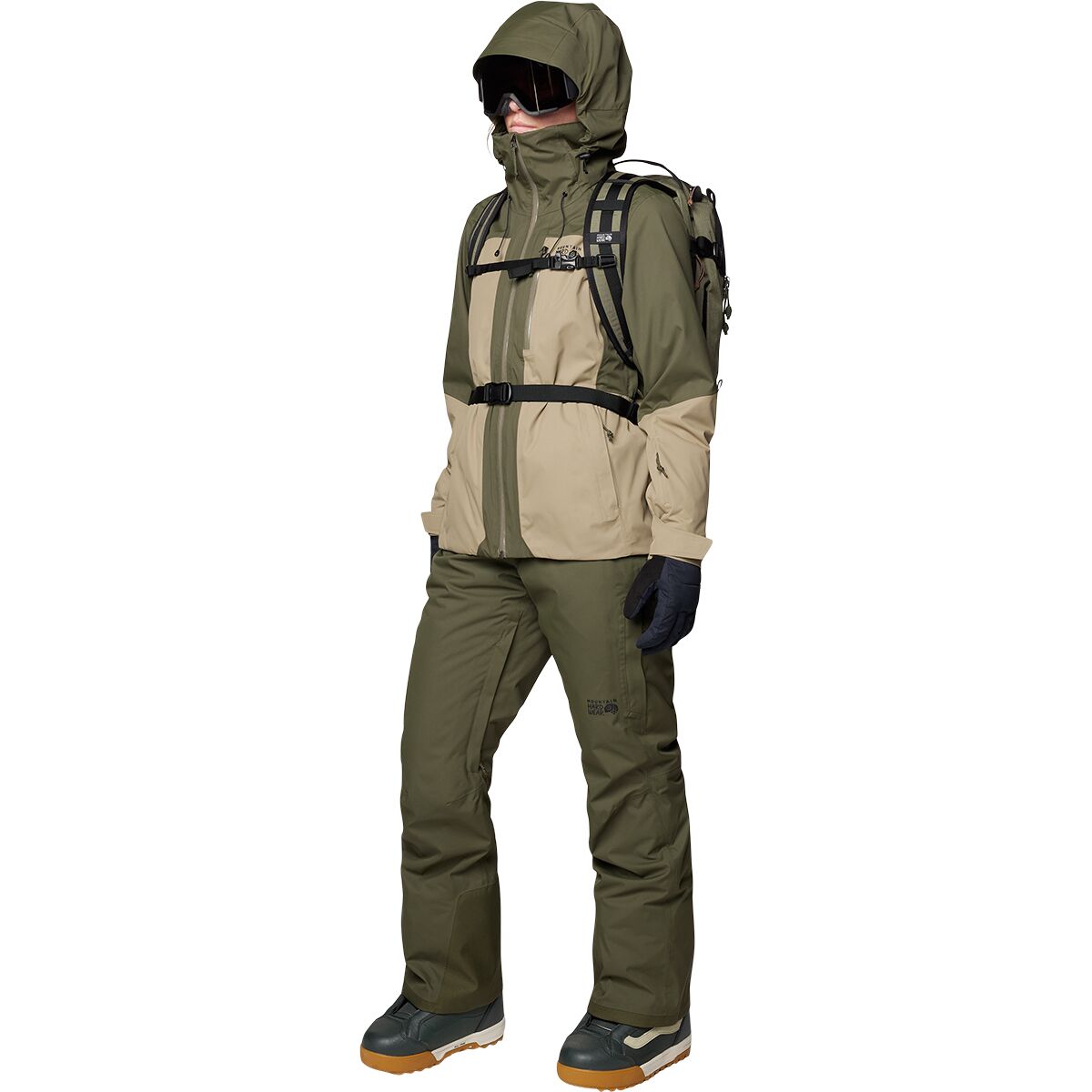 Женские брюки Mountain Hardwear FireFall Insulated Pant, цвет: Тёмный сосновый — фото 9