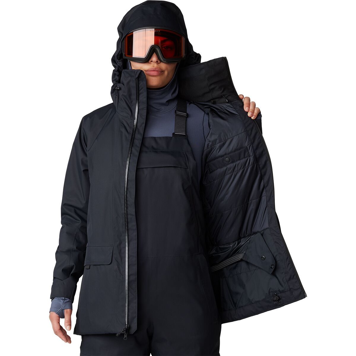 Женская куртка Mountain Hardwear Firefall Insulated, цвет: Чёрный — фото 12