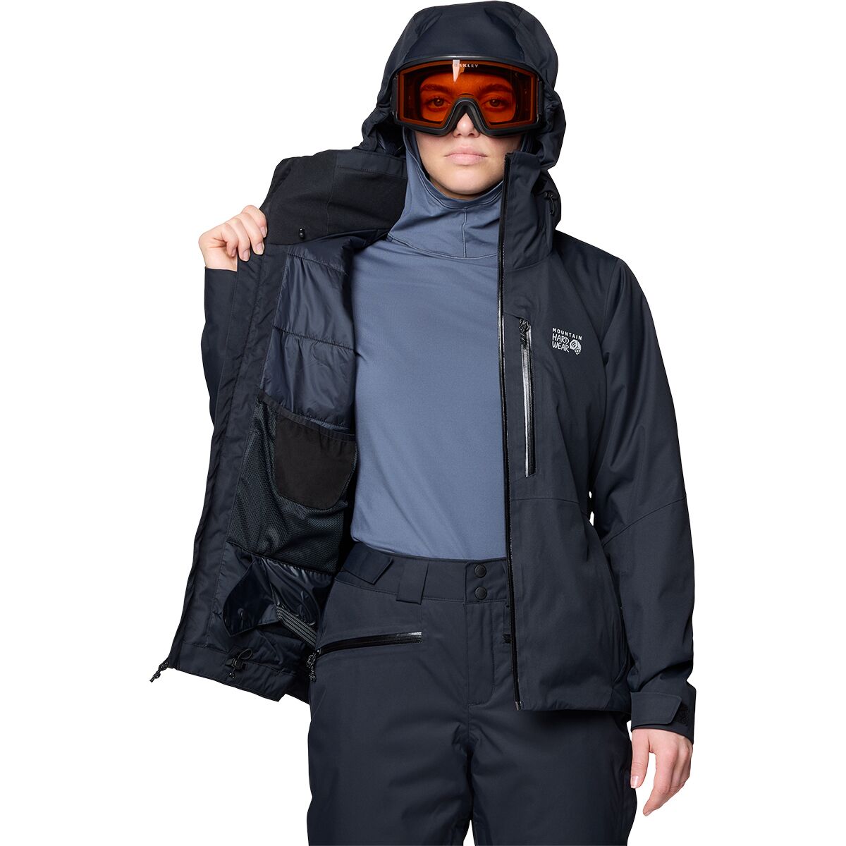 Женская куртка Mountain Hardwear Firefall, цвет: Чёрный — фото 7