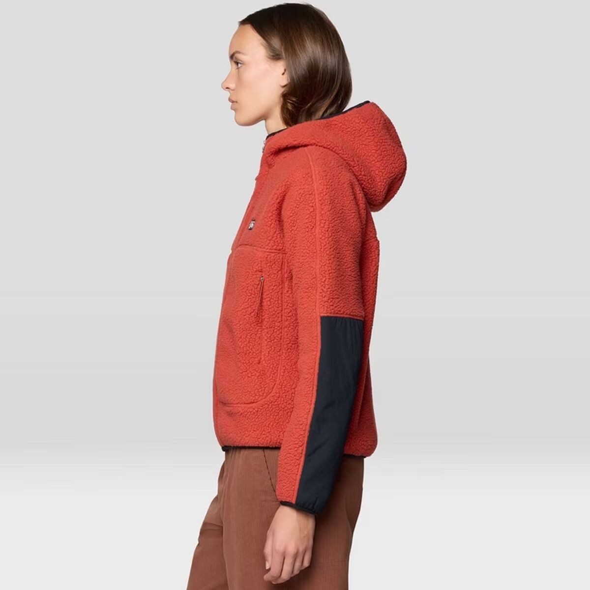 Женская куртка Mountain Hardwear HiCamp Fleece Full-Zip Hooded, цвет: Красный — фото 3