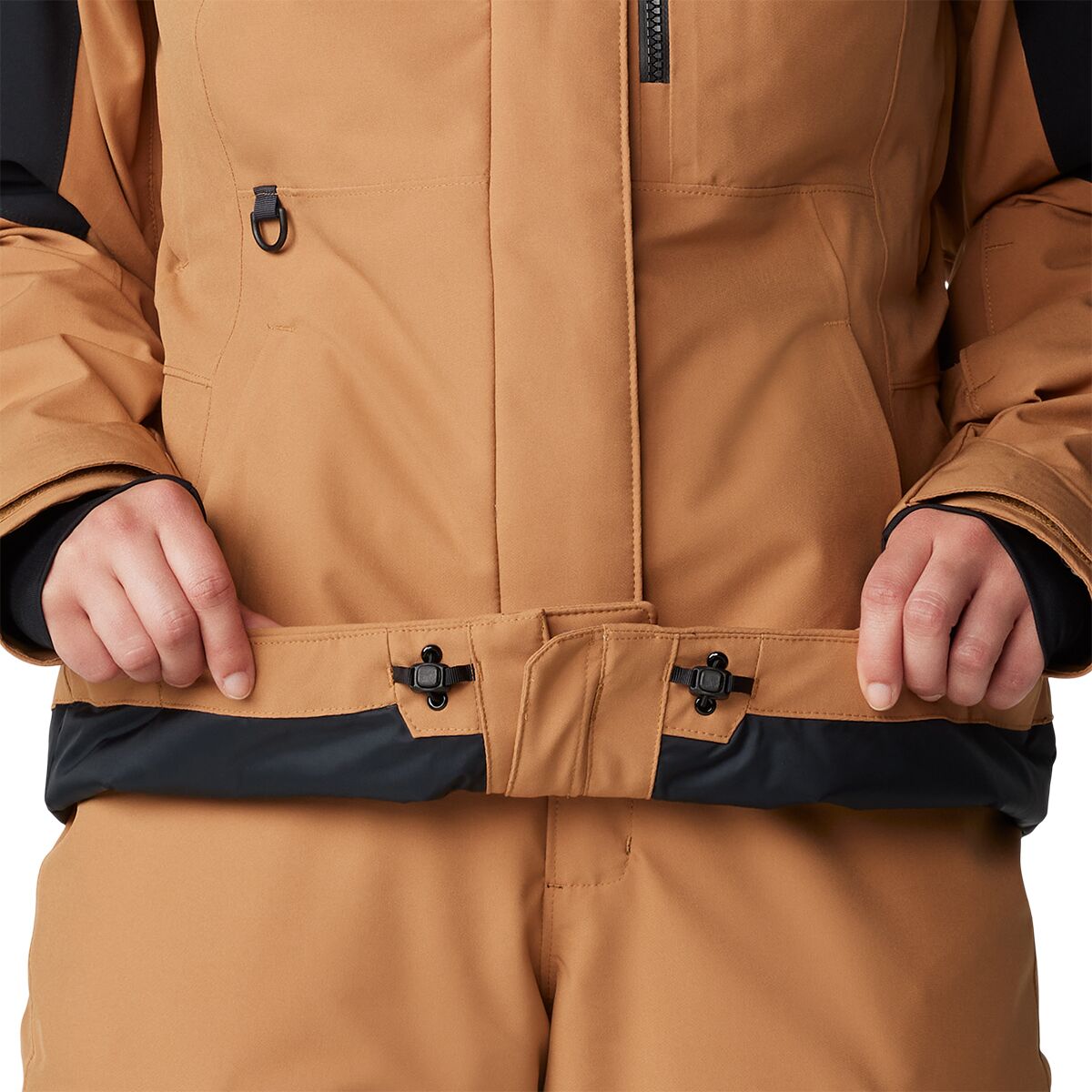 Женская куртка Mountain Hardwear Powder Maven, цвет: Медный глиняный / Чёрный — фото 12