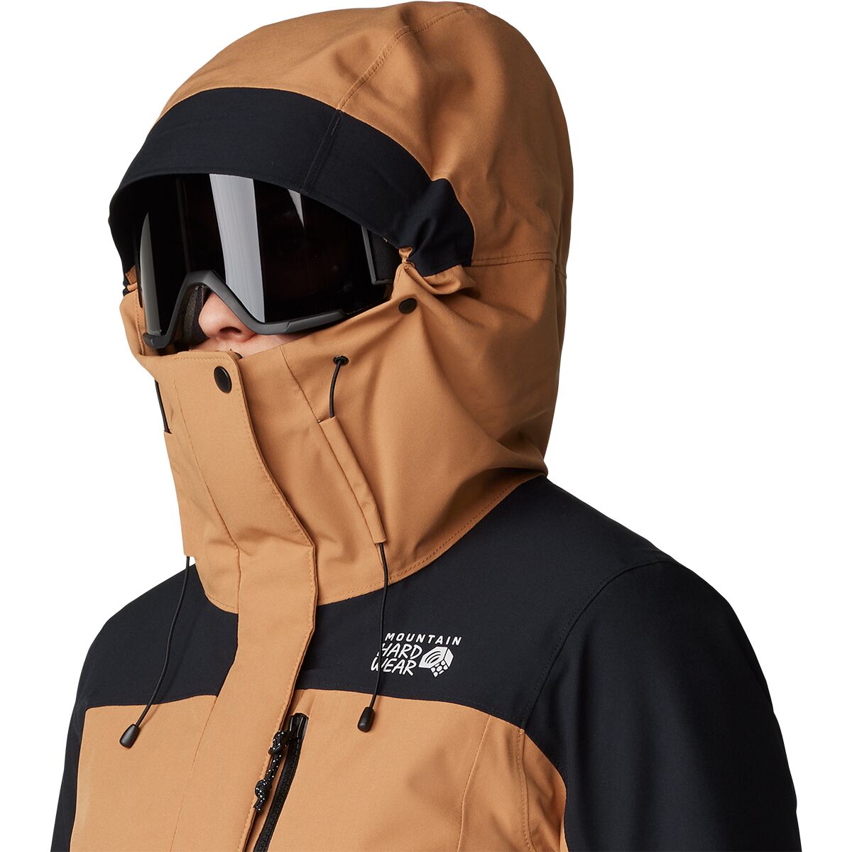 Женская куртка Mountain Hardwear Powder Maven, цвет: Медный глиняный / Чёрный — фото 5