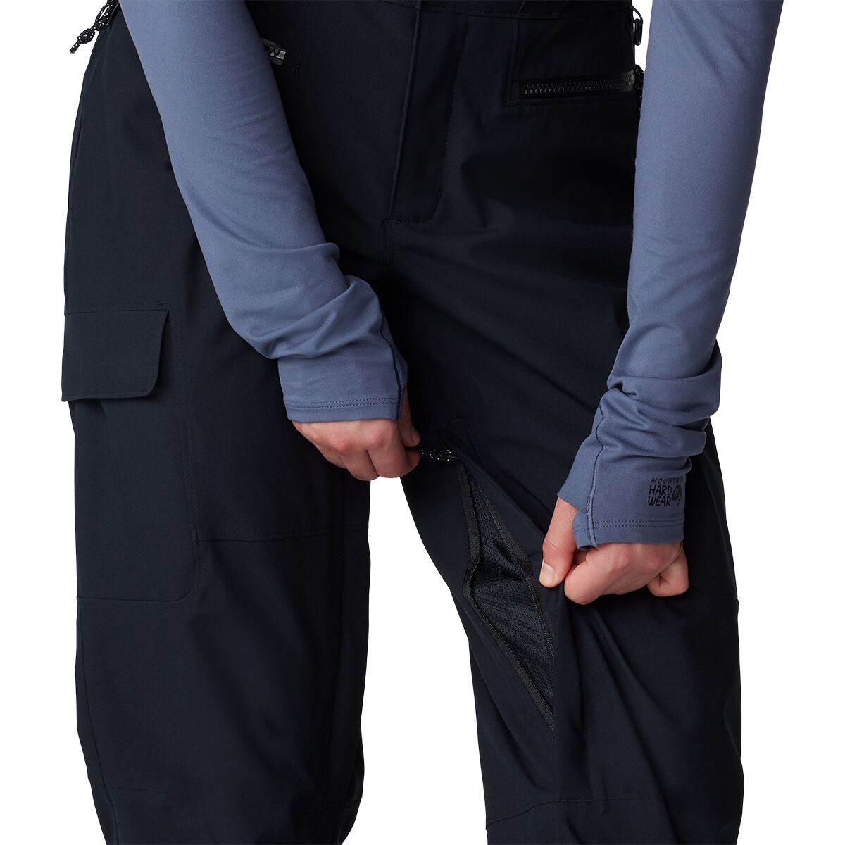 Женские брюки Mountain Hardwear Powder Maven Pant, цвет: Чёрный — фото 5