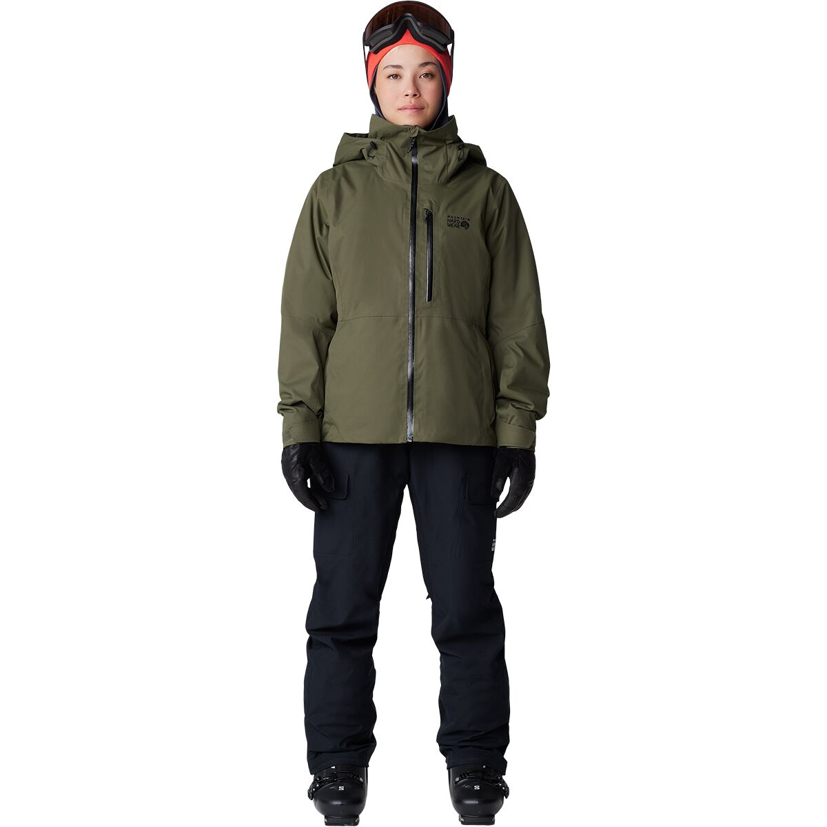 Женские брюки Mountain Hardwear Powder Maven Pant, цвет: Чёрный — фото 7
