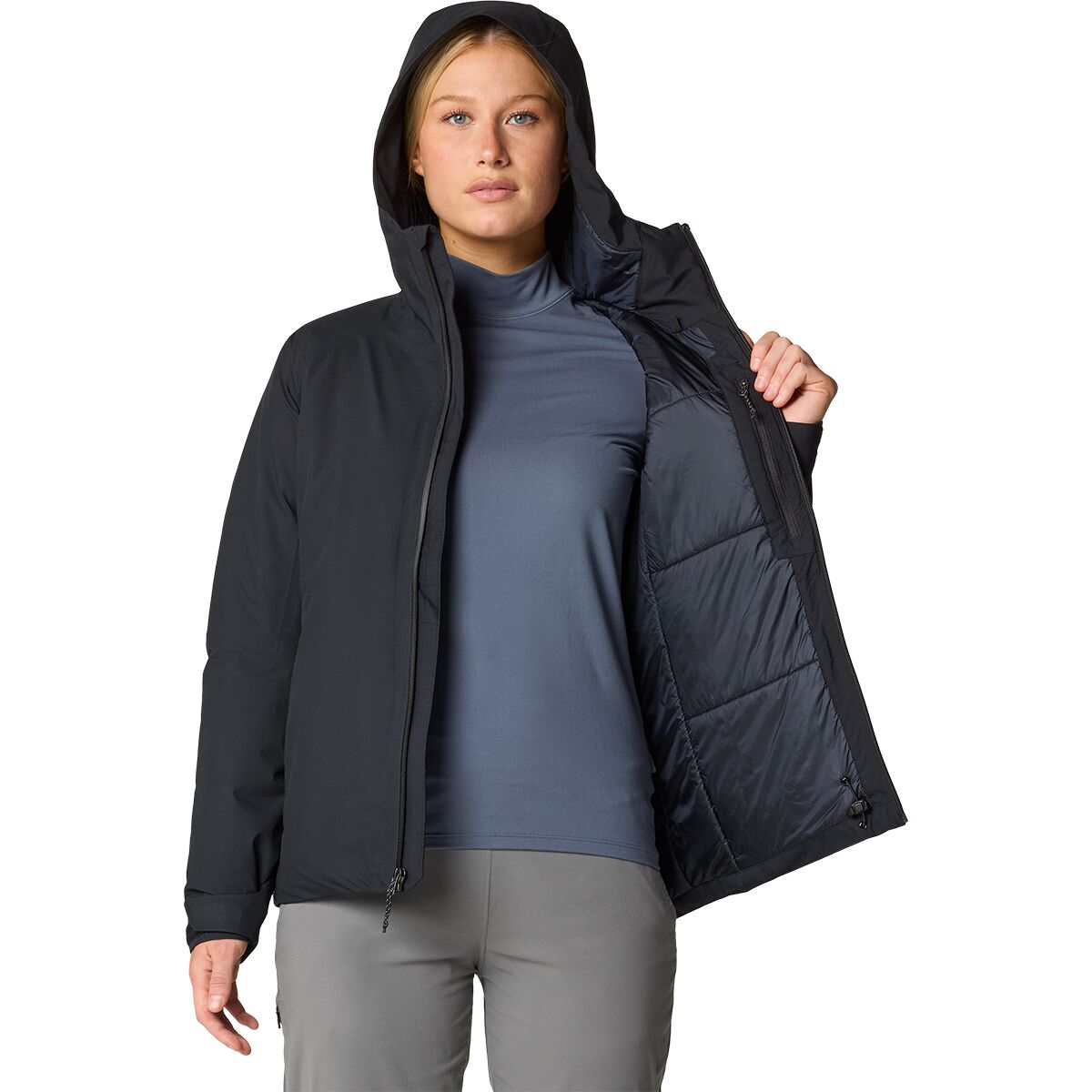 Venzina Women's UPF 50+ Athletic Jacket for Hiking with Cooling Nylon Fabric | Black M main image 0