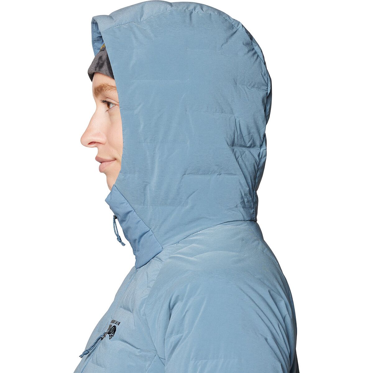 Женская куртка Mountain Hardwear Stretchdown Hooded, цвет: Синий меланжевый — фото 6