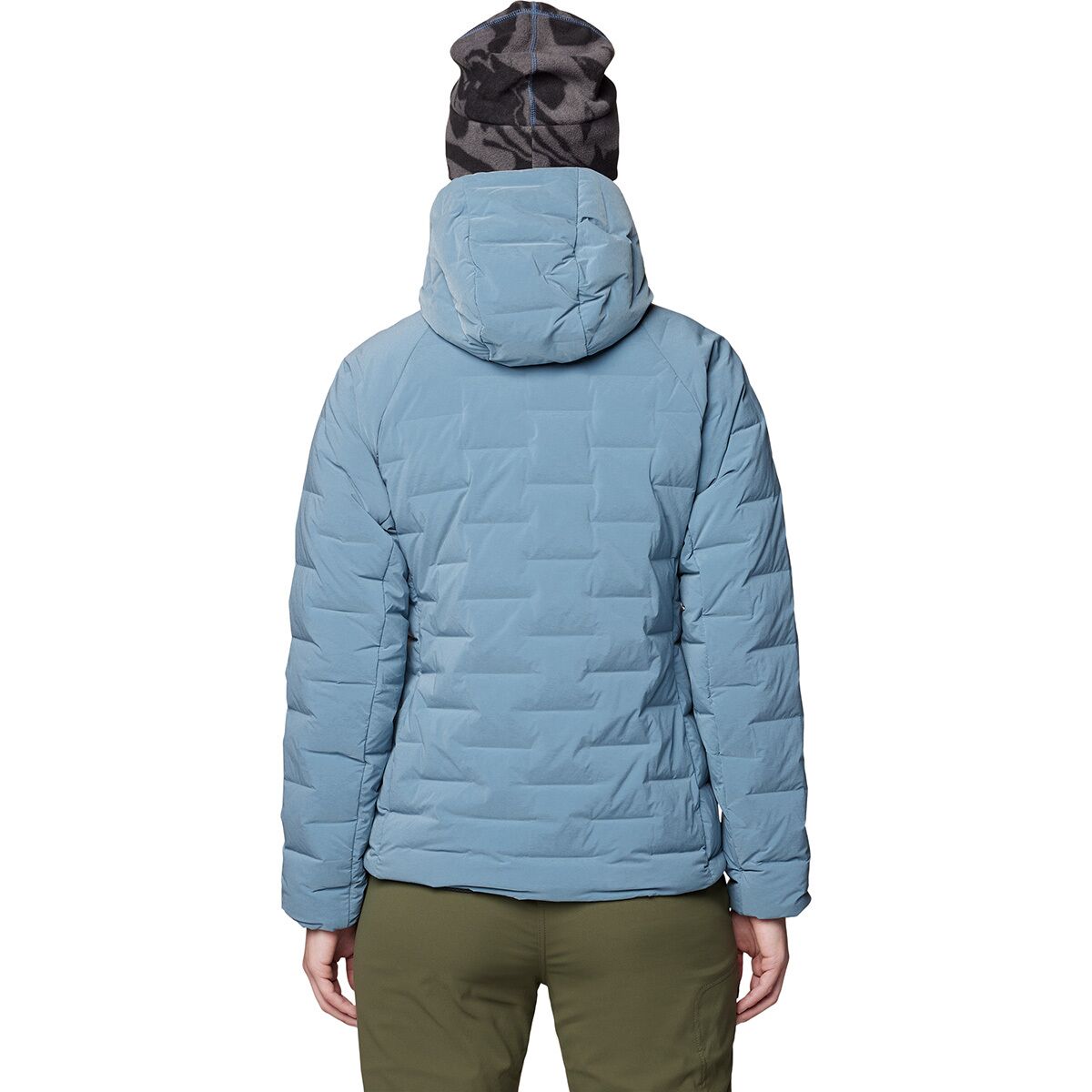 Женская куртка Mountain Hardwear Stretchdown Hooded, цвет: Синий меланжевый — фото 7
