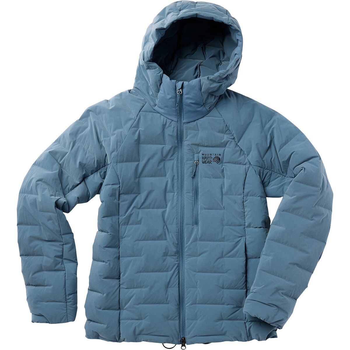 Женская куртка Mountain Hardwear Stretchdown Hooded, цвет: Синий меланжевый — фото 8