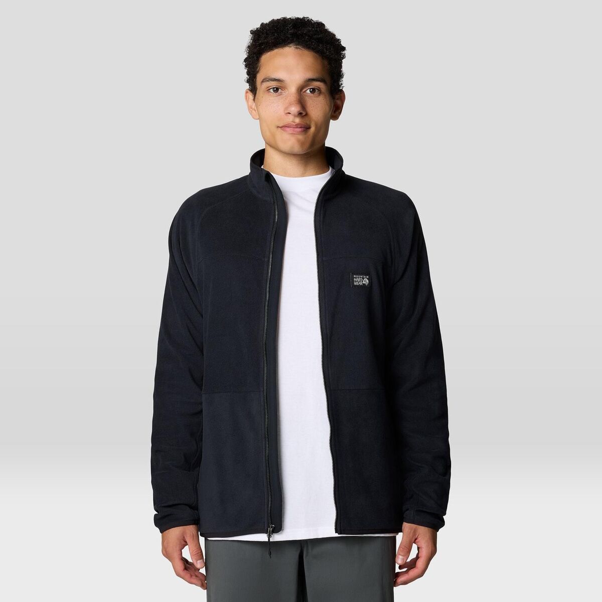 Мужская куртка Mountain Hardwear Oakoram Fleece Full-Zip, цвет: Чёрный — фото 4