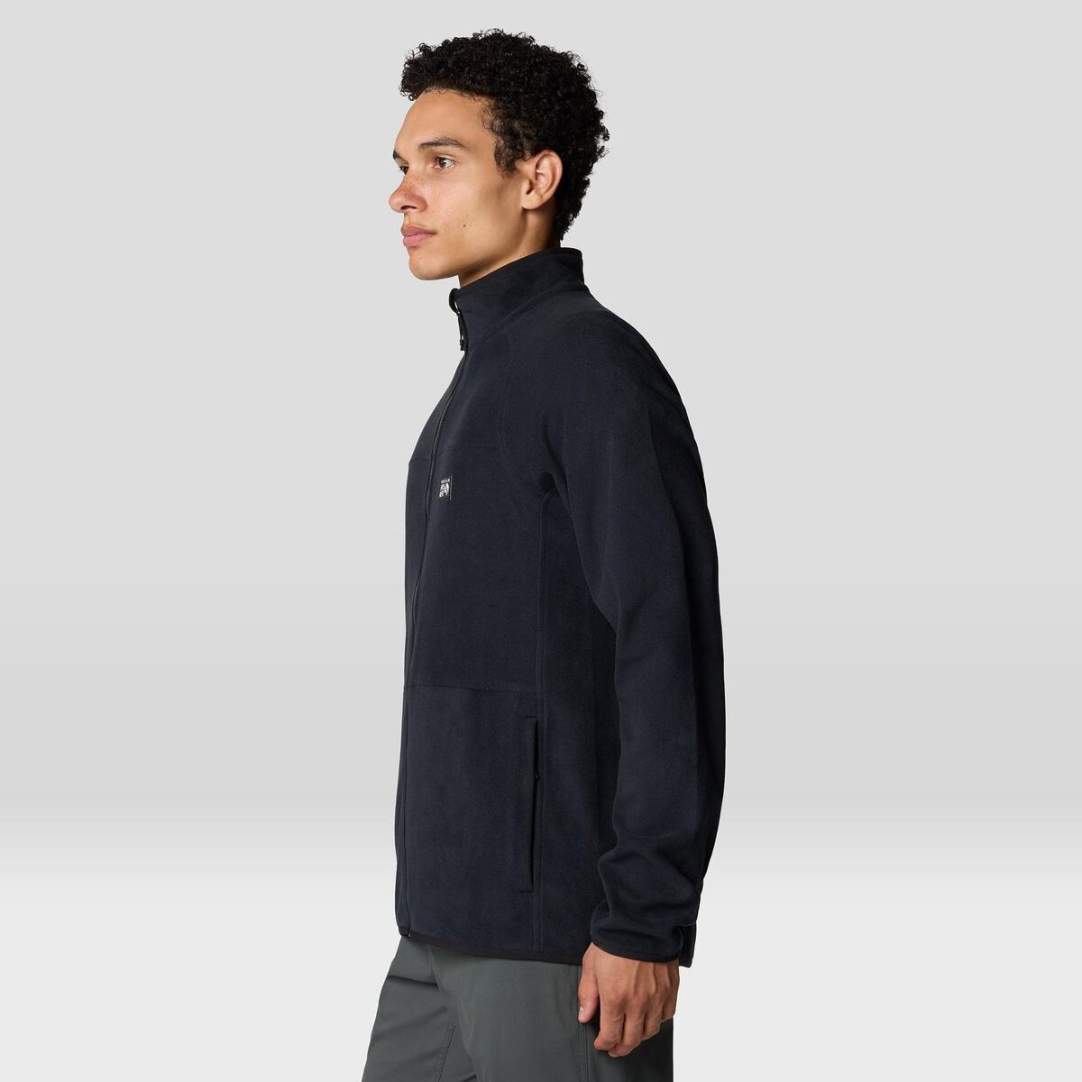 Мужская куртка Mountain Hardwear Oakoram Fleece Full-Zip, цвет: Чёрный — фото 7