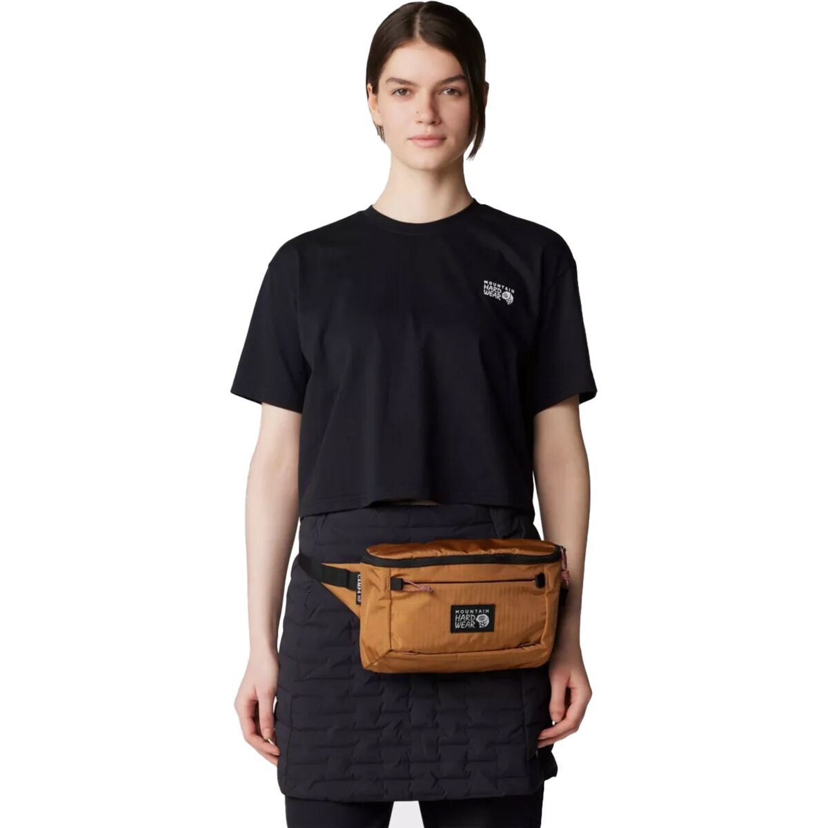 Mountain Hardwear Box Logo Boxy Crop Short-Sleeve Top -...