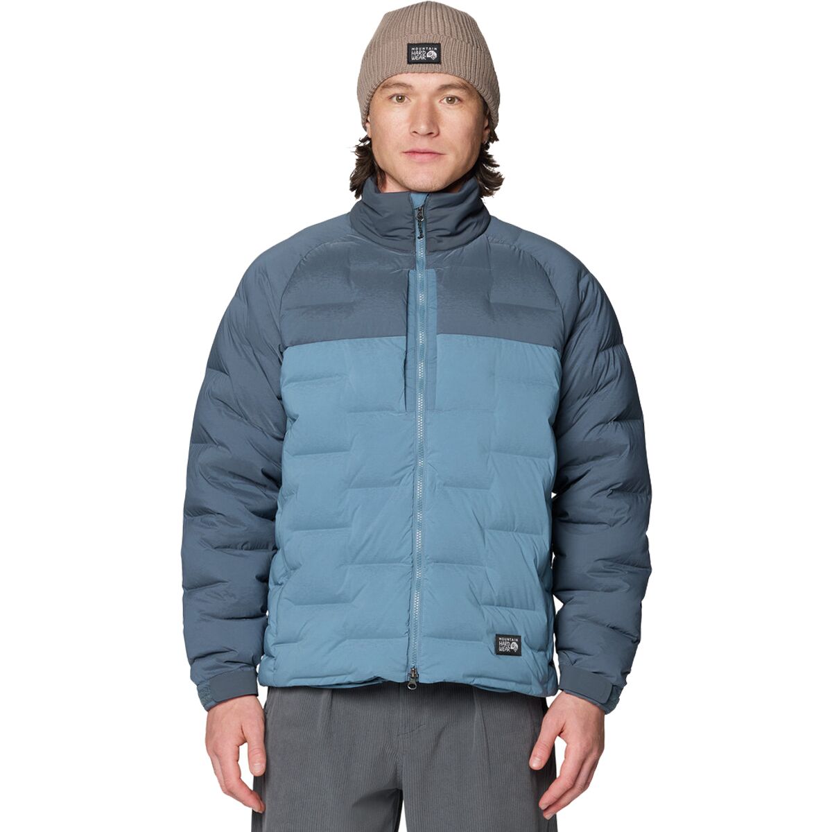 Мужская куртка Mountain Hardwear Stretchdown Big Baffle, цвет: Синий