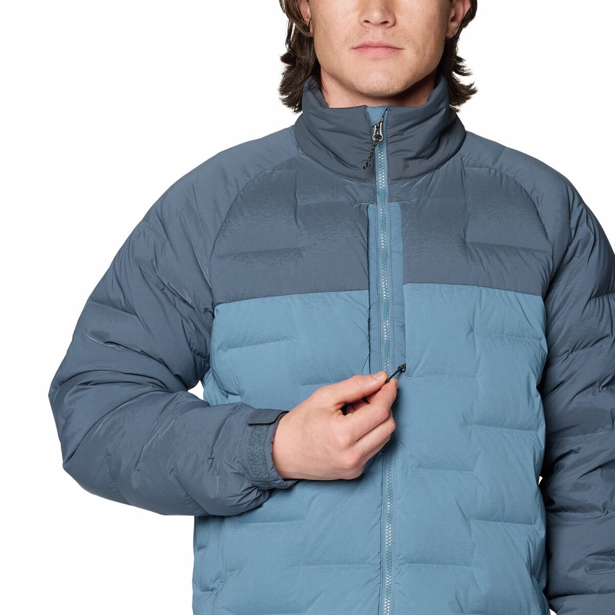 Мужская куртка Mountain Hardwear Stretchdown Big Baffle, цвет: Синий — фото 3