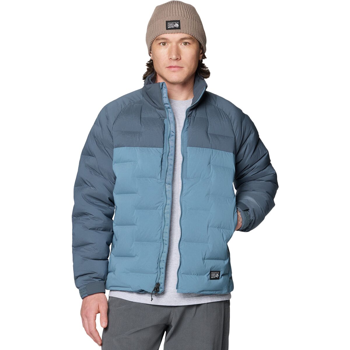 Мужская куртка Mountain Hardwear Stretchdown Big Baffle, цвет: Синий — фото 4