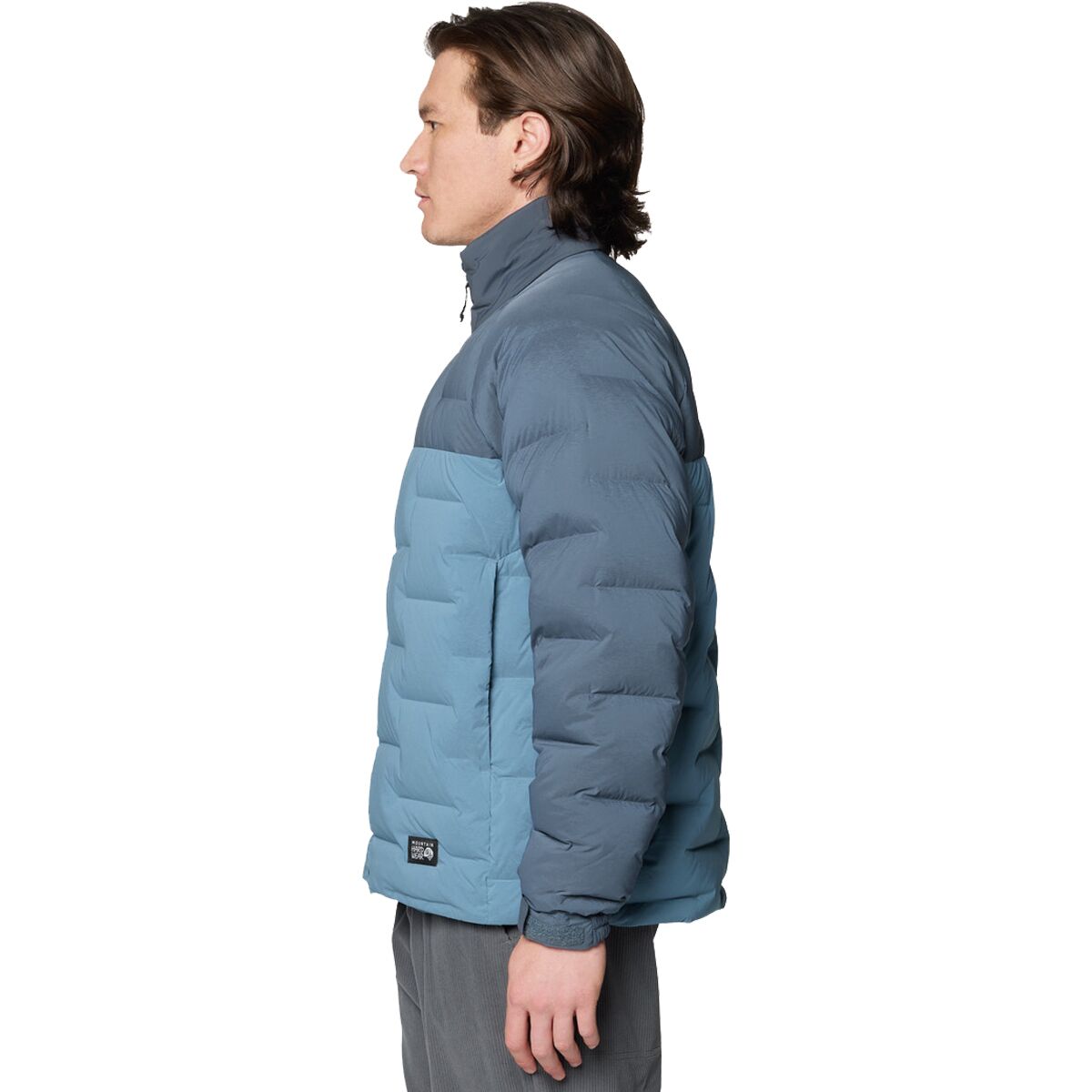 Мужская куртка Mountain Hardwear Stretchdown Big Baffle, цвет: Синий — фото 5