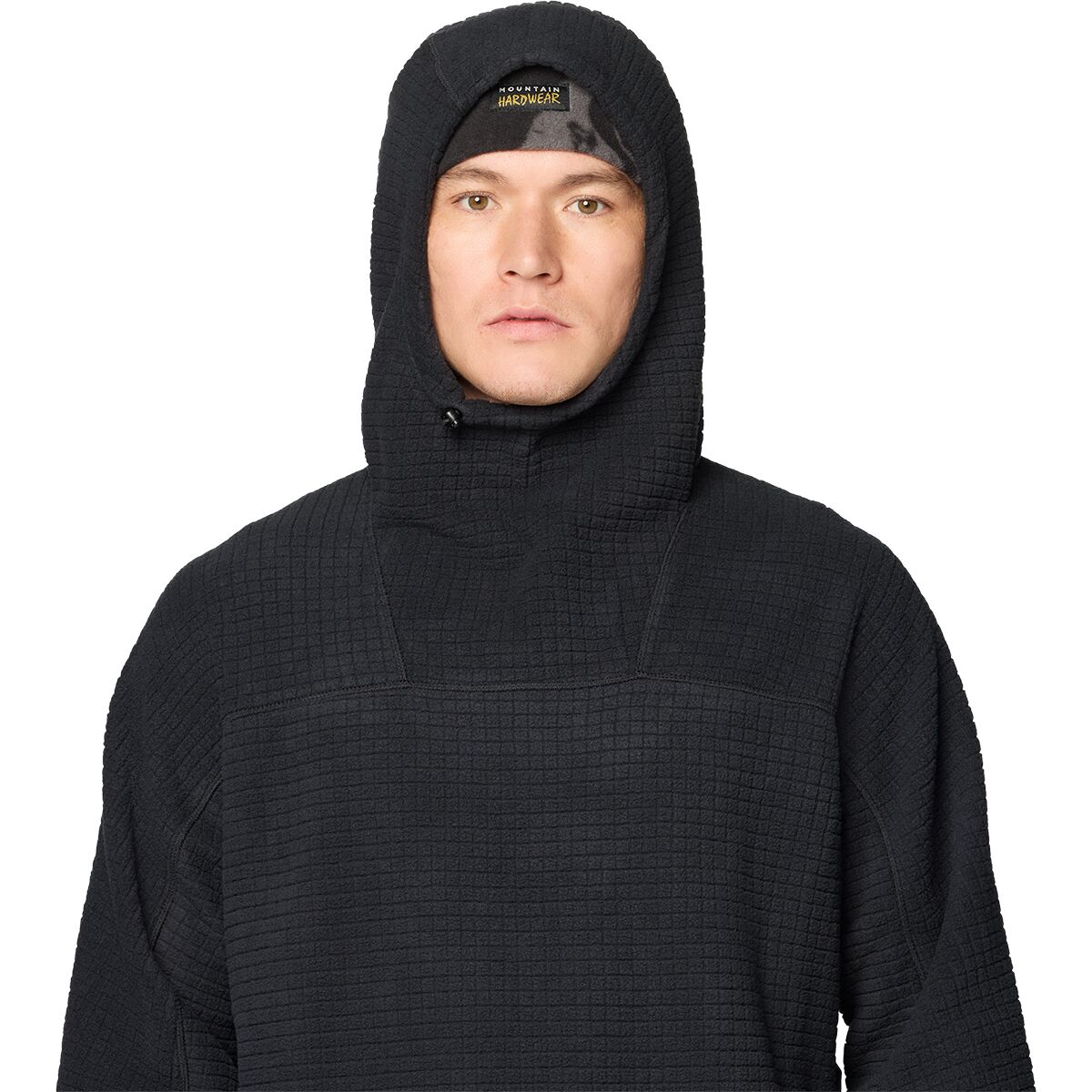 Мужская куртка Mountain Hardwear Summit Grid Big Grid Hooded, цвет: Чёрный — фото 3