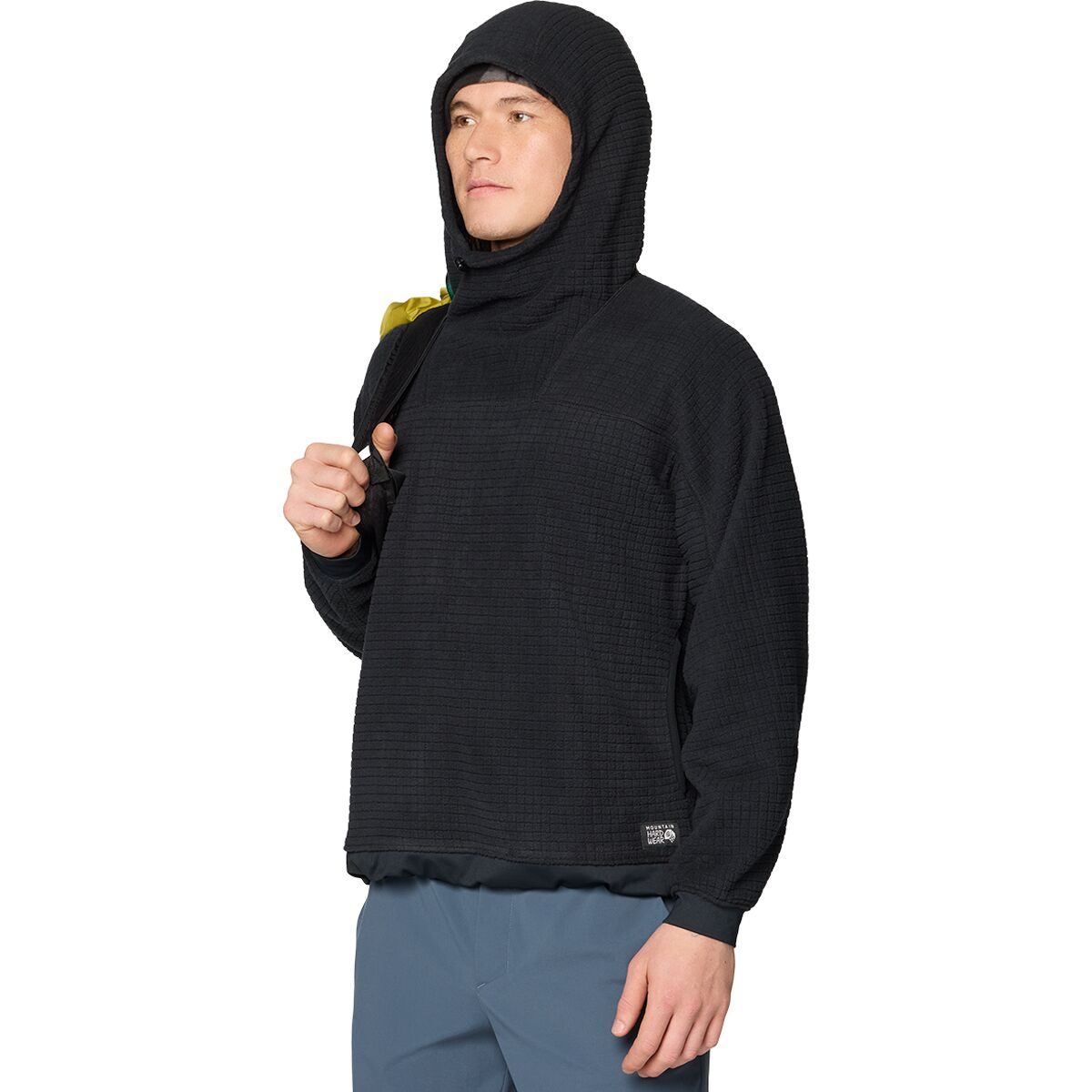 Мужская куртка Mountain Hardwear Summit Grid Big Grid Hooded, цвет: Чёрный — фото 5