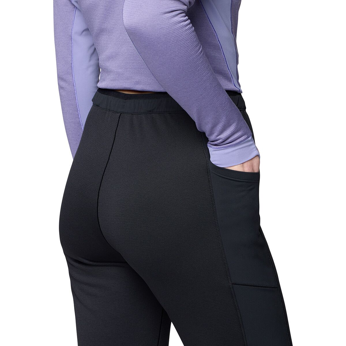 Женские брюки Mountain Hardwear Up First Tech Fleece Pant, цвет: Чёрный — фото 5