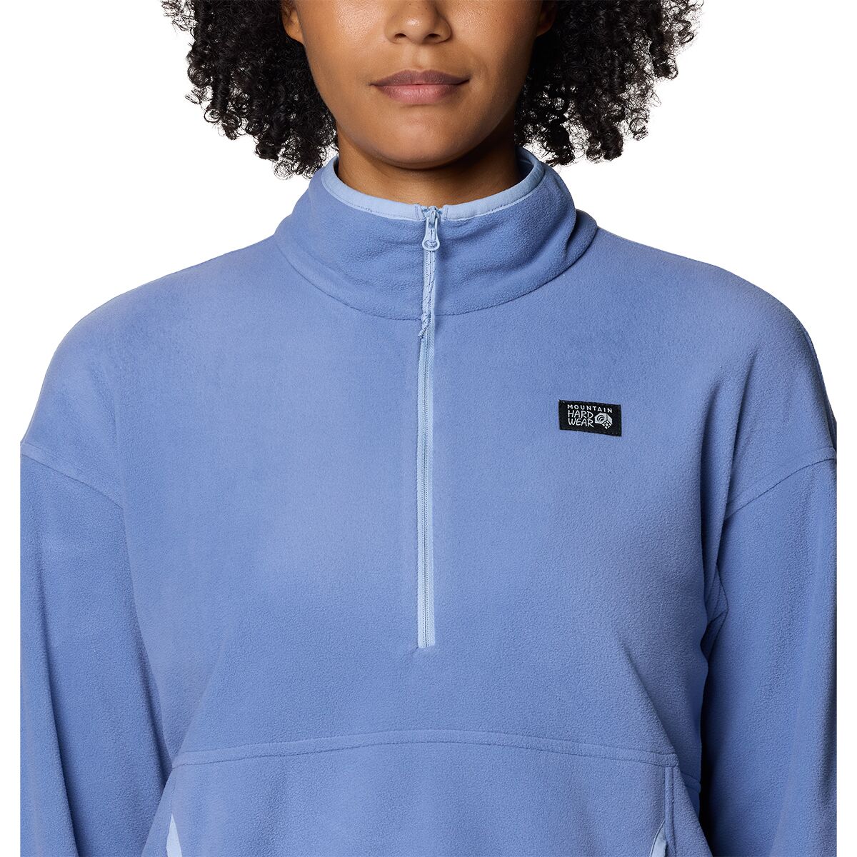Женский свитер Mountain Hardwear Microchill 1/2-Zip Pullover, цвет: Синий — фото 4