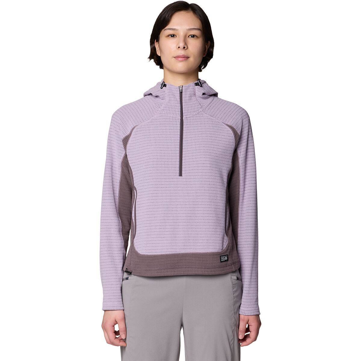 Женское худи Mountain Hardwear Summit Grid 1/2-Zip, цвет: Фиолетовый шалфейный