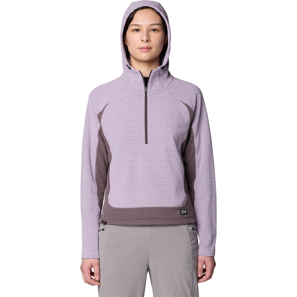 Женское худи Mountain Hardwear Summit Grid 1/2-Zip, цвет: Фиолетовый шалфейный — фото 3