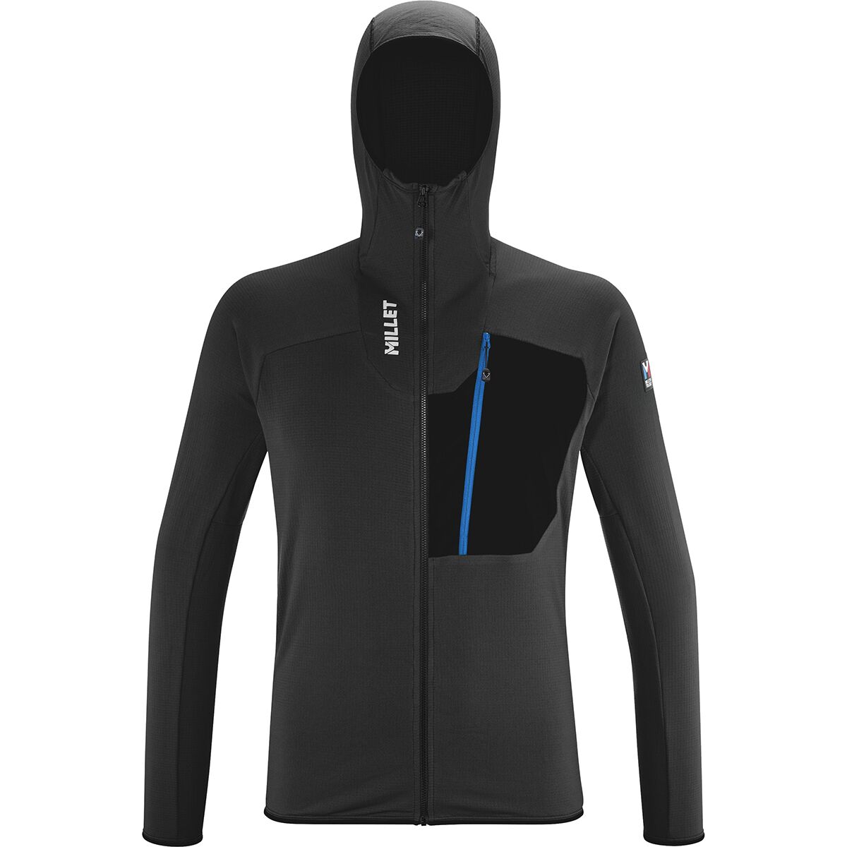 Veste Polaire Homme MILLET K Lightgrid Hoodie M - Protection Thermique Légère Pour Montagne Et Outdoor - Noire