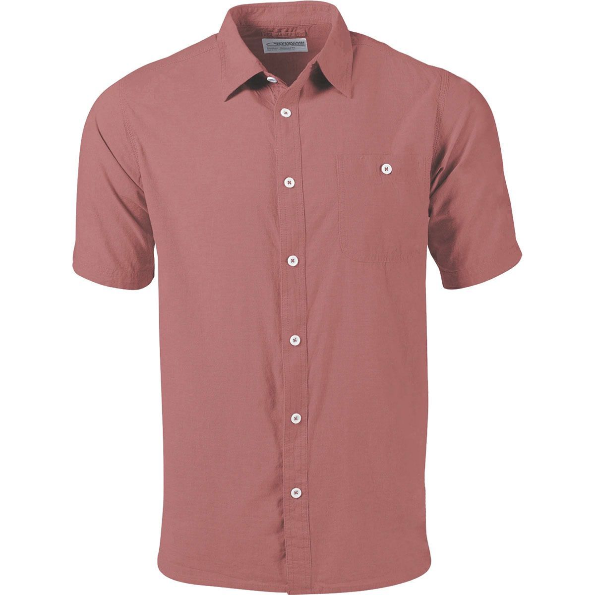 chambray shirt and khakis