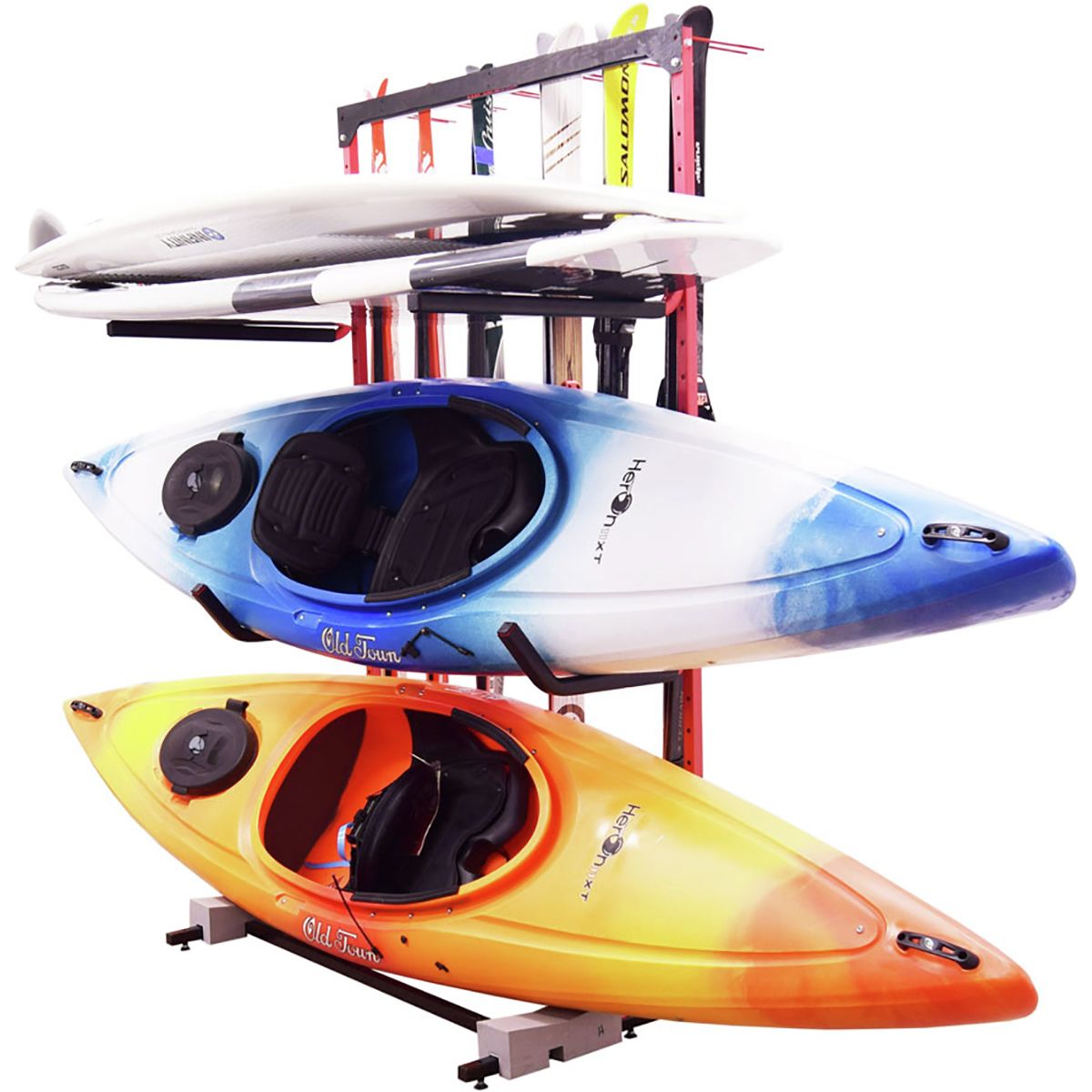 Malone Auto Racks FS Rack 2 Kayak, 2 SUP, 6 Ski Storage Rack