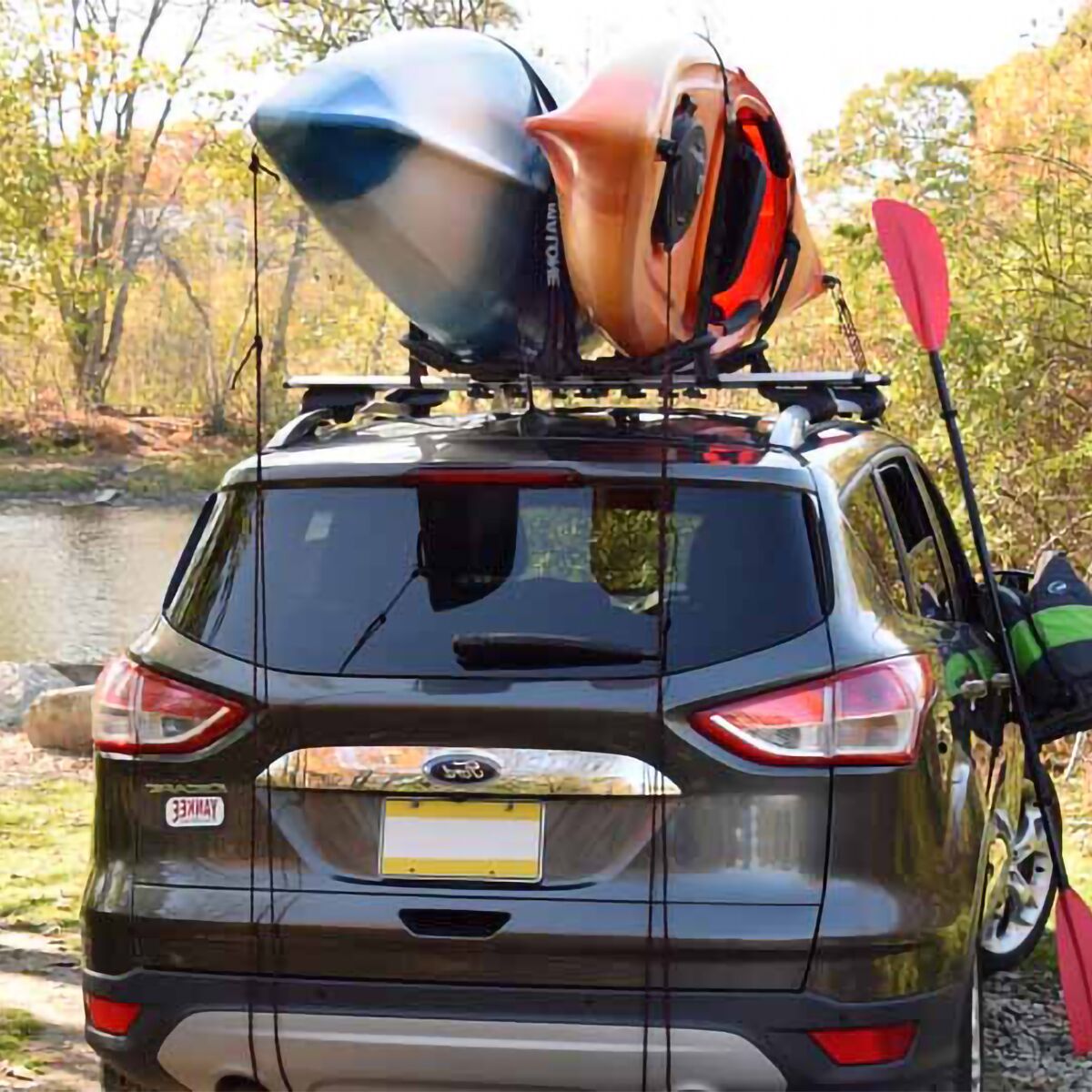 Multi Kayak Car Rack Malone Auto Racks FoldAway-5 Multi Rack Folding 1-2 Kayak,SUP,Canoe ...