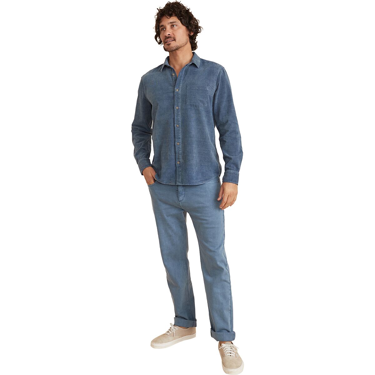 Marine Layer Classic Fit Long-Sleeve Lightweight Cord Shirt...