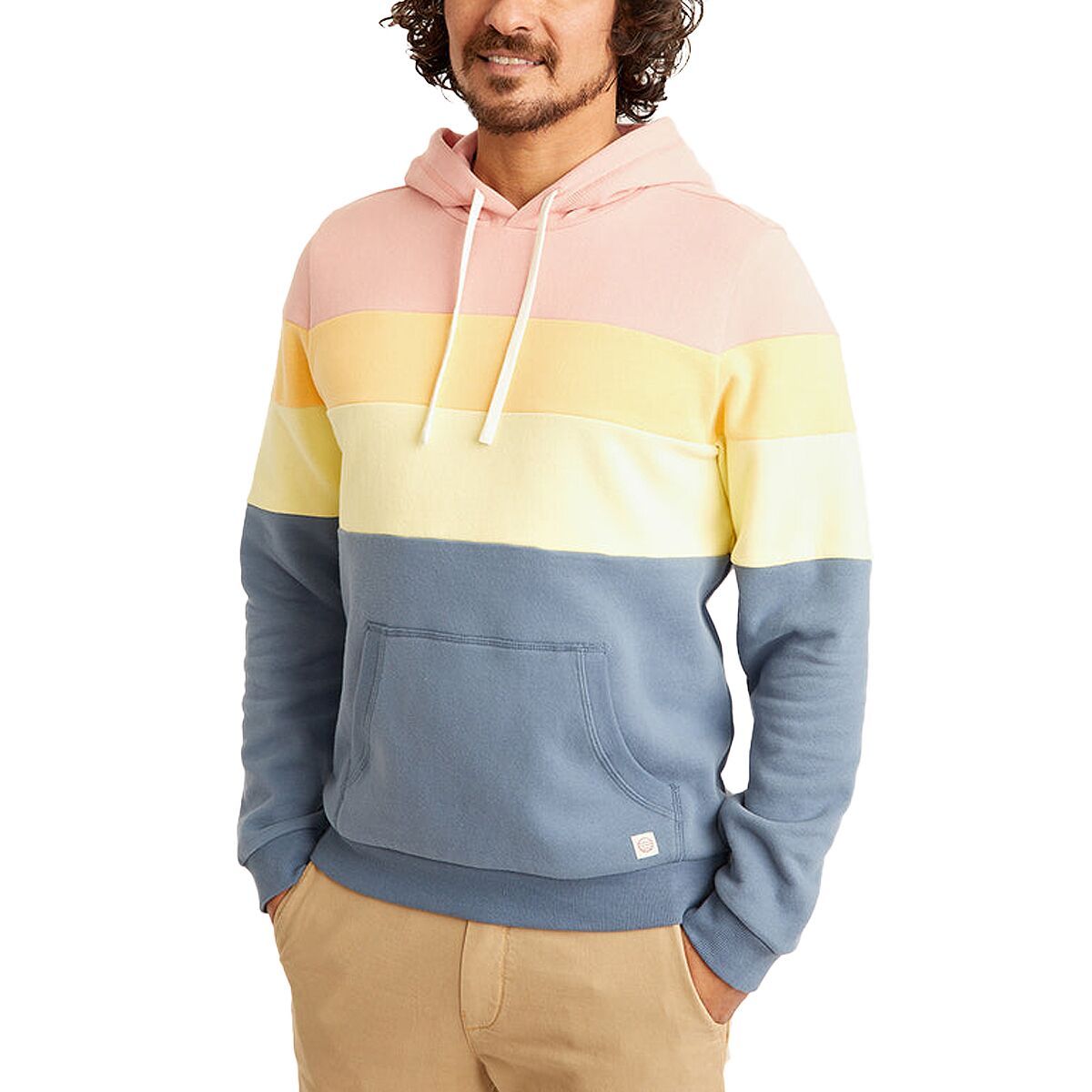 Marine Layer Colorblock Pullover Hoodie Men's Clothing