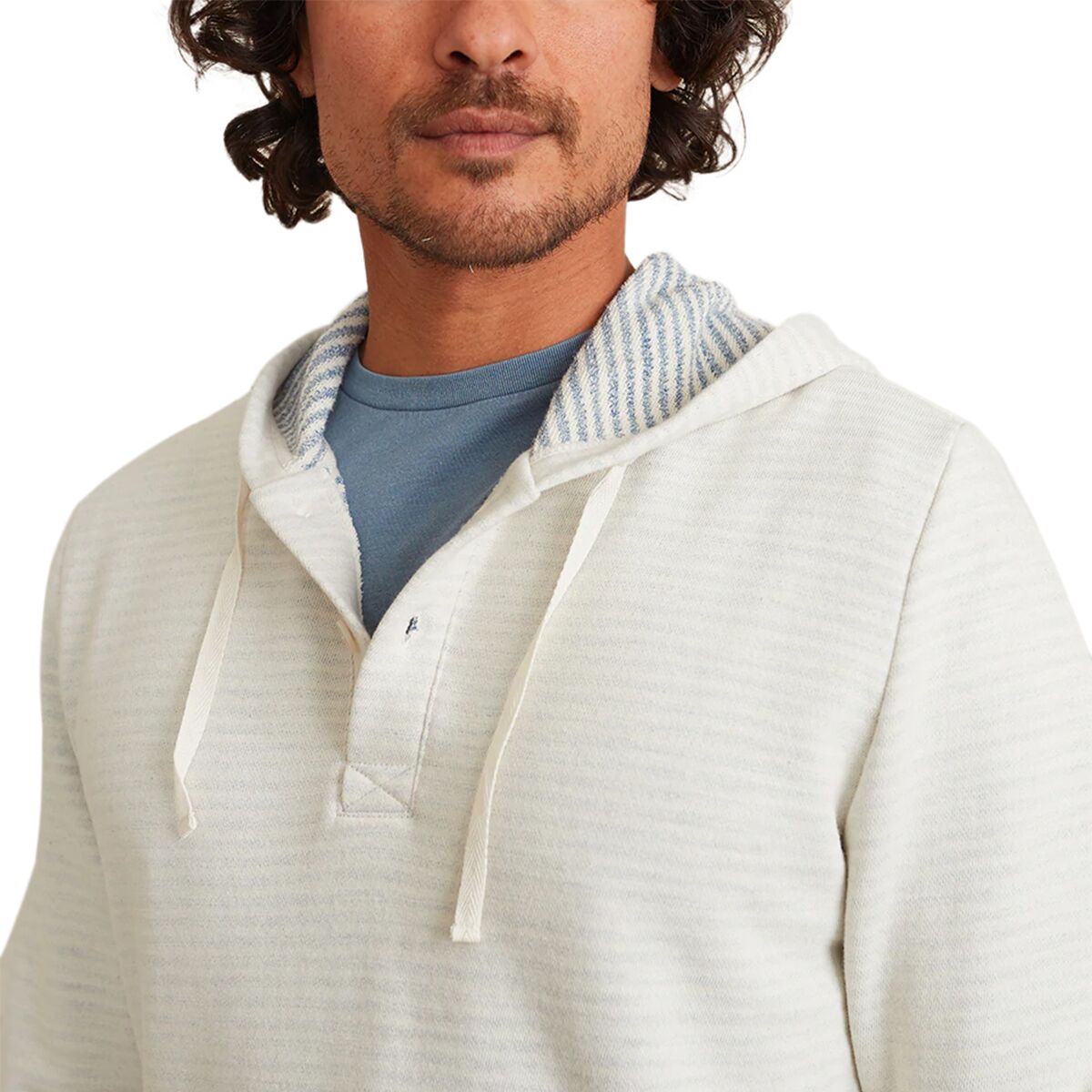 Montecito Waffle Pullover Hoodie Navy