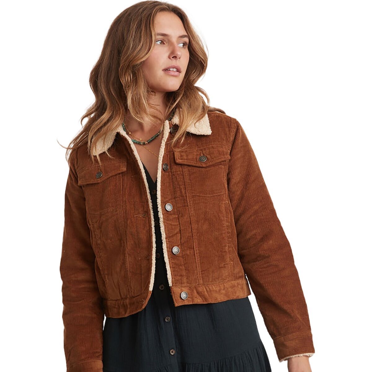 Marine Layer Sanders Cord Sherpa Jacket Women's Clothing