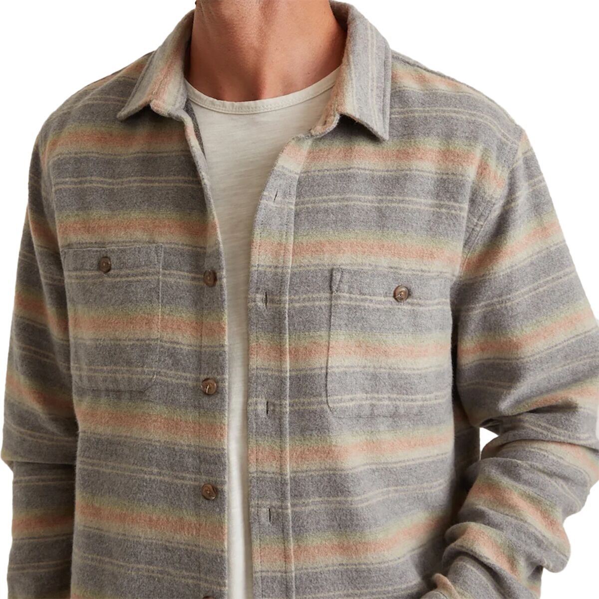 Marine Layer CottonWool Blend Overshirt Men's Clothing
