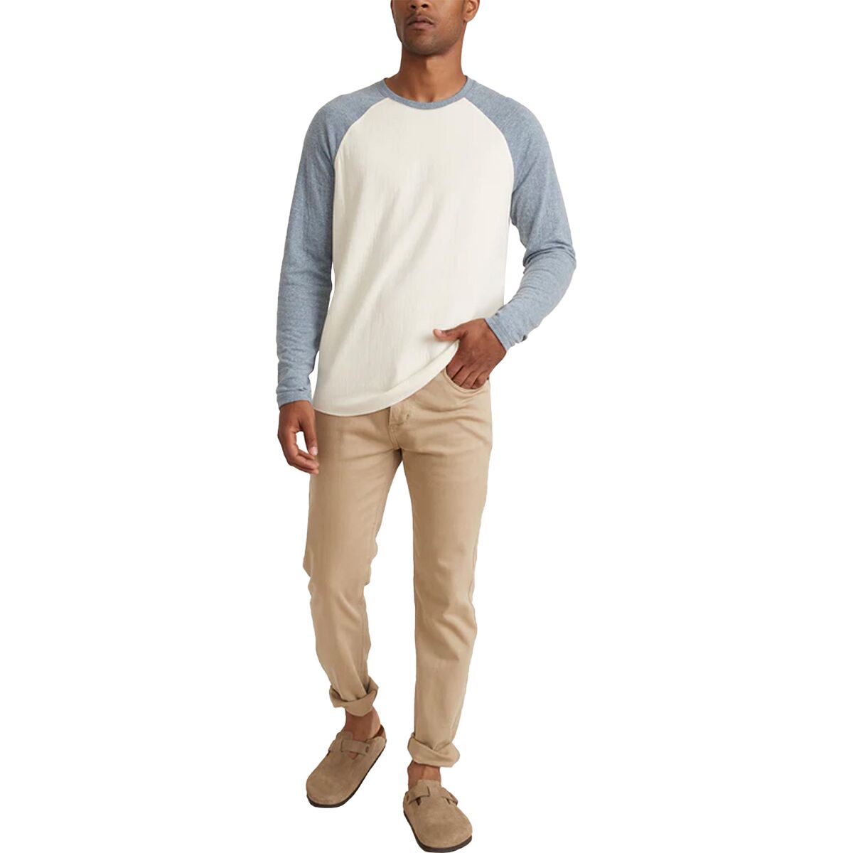 Marine Layer DK Baseball Raglan LongSleeve Shirt Men's Clothing