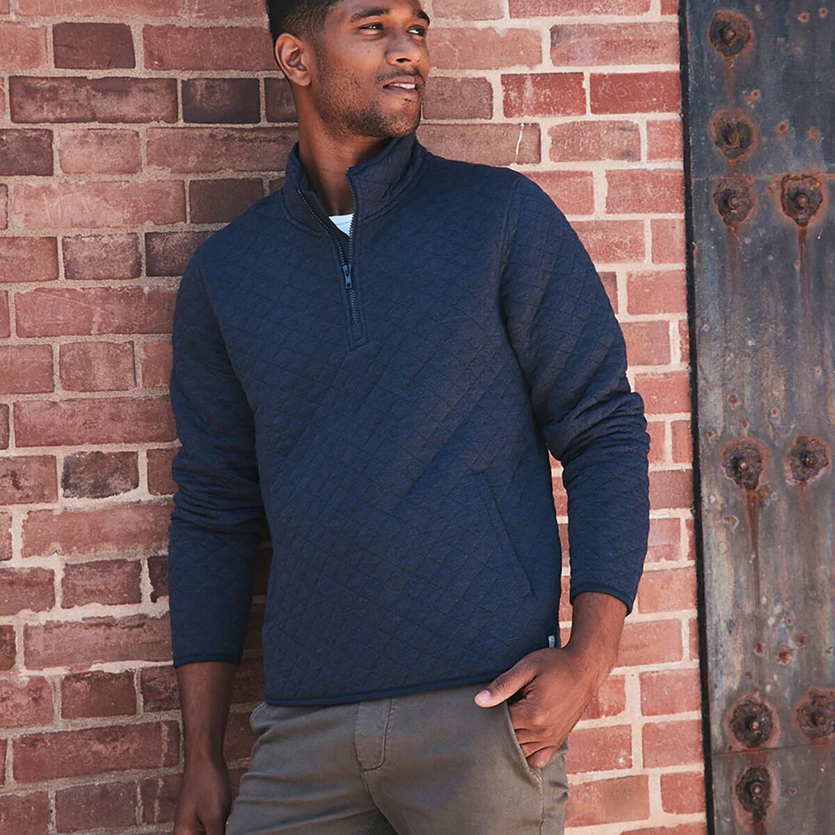 Marine Layer Corbet Quilted Pullover - Men´s