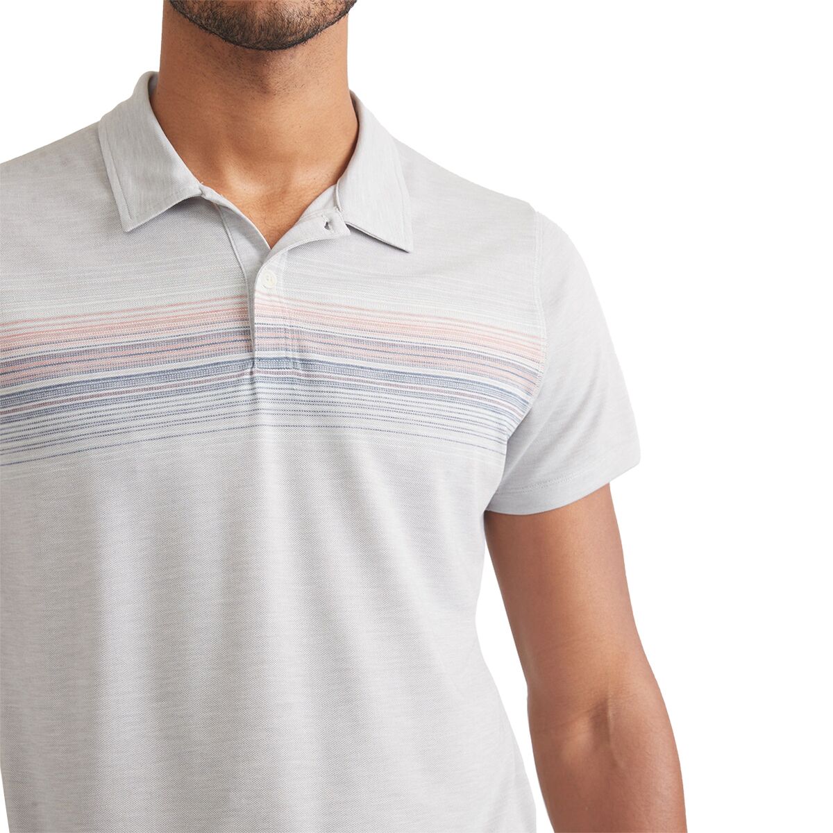 Marine Layer Air Chest Stripe Polo Shirt - Men´s