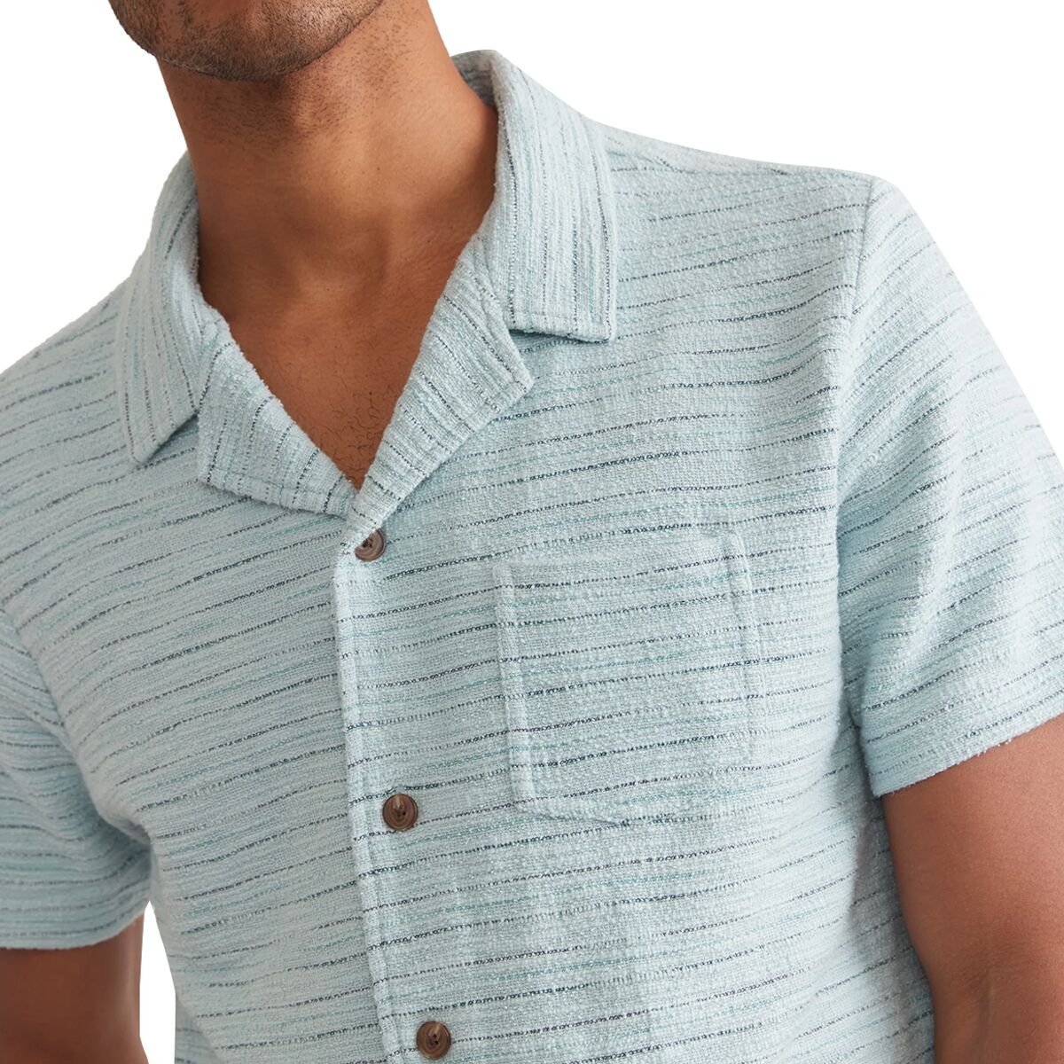 Marine Layer Beach Texture Resort Short-Sleeve Shirt -...